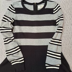 Eliza J Women's Striped Sweater Dress Multicolor Long Sleeve Size S